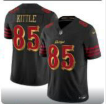 Men San Francisco 49ers #85 Kittle black Nike Limited NFL 2025 Jersey001->san francisco 49ers->NFL Jersey